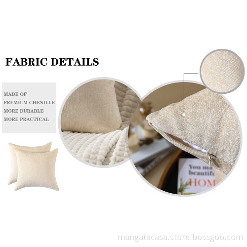 Chenille Decorative Pillow Cover untuk Sofa